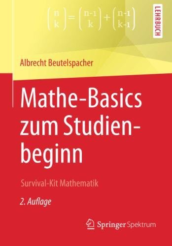 Titelseite Beutelspacher: Mathe-Basics zum Studienbeginn