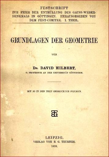 D. Hilbert: Grundlagen der Geometrie